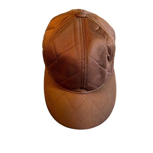 Quilted Brown Top Gear Cap Size S - Picture 6 of 9